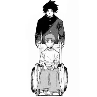 😢 Anime, Xe lăn, Manga, Khuyết tật, Tình bạn telegram sticker