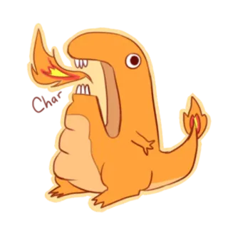 🌚 Charmander pokemon, charmander, fire, lizard, cute, cartoon telegram sticker