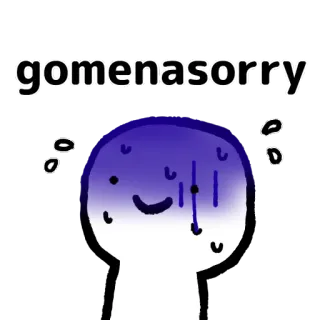 🙇‍♀️ gomenasorry excuse, gêné, mignon, dessin animé, autocollant whatsapp sticker