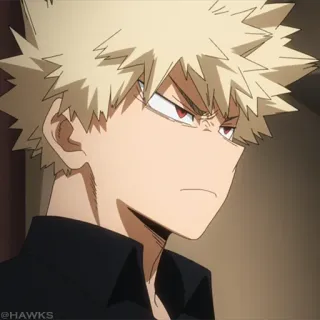🟩 Bakugo Katsuki My Hero Academia @HAWKS Anime, Manga, Bakugo Katsuki, My Hero Academia, Charakter, Anime Charakter whatsapp sticker