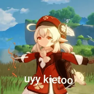 😶 Klee Genshin Impact uyy kietoo anime, video game, Genshin Impact, Klee, character telegram sticker