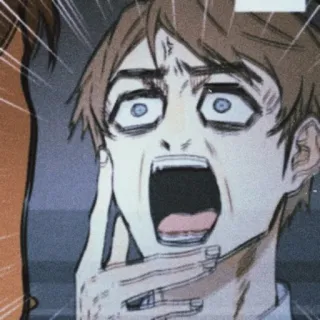 😡 geschockt, schreien, horror, verzweiflung, überrascht telegram sticker