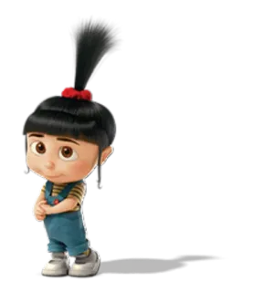 😟 Agnes Despicable Me Cartone animato, Personaggio, Ragazza, Cattivissimo Me, Agnes telegram sticker
