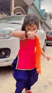 π child, girl, dance, traditional, indian telegram sticker