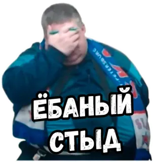 🤦‍♀️ ЁБАНЫЙ СТЫД przekleństwa, wulgaryzm, obraźliwe, niegrzeczne, obraźliwy telegram sticker