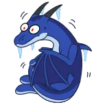 🥶 dragon, cute, cartoon, animal, fantasy telegram sticker