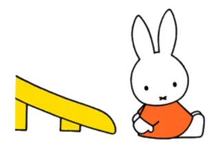 🍭 Miffy มิฟฟี่, กระต่าย, การ์ตูน, ตัวละครในหนังสือเด็ก telegram sticker