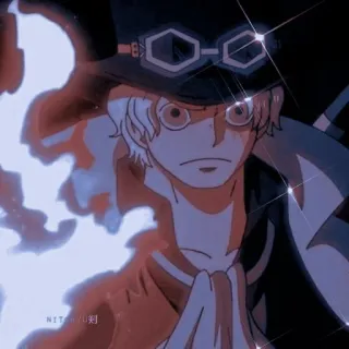 ✖️ Sabo One Piece Anime, Charakter, Feuer, Kämpfen, Abenteuer telegram sticker
