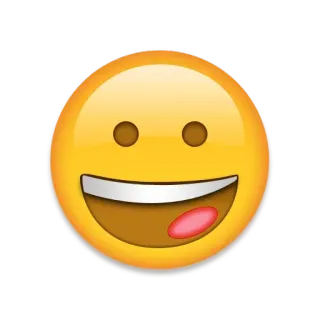 😀 emoji, smiley, rosto, feliz telegram sticker