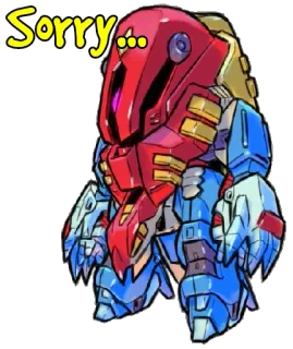 😓 Sorry... Roboter, Entschuldigung, Entschuldigung, Cartoon, Maschine telegram sticker