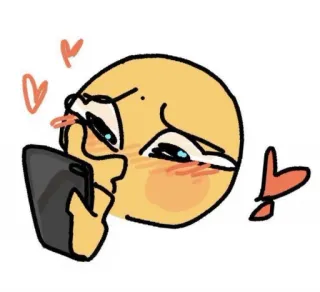 💖 Biểu tượng cảm xúc, Tình yêu, Điện thoại, Trái tim, Ứng hồng, Kawaii telegram sticker