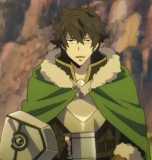 ❤️‍🔥 Naofumi Iwatani The Rising of the Shield Hero アニメ, 盾の勇者の成り上がり, ファンタジー, ナオフミ, 異世界, キャラクター telegram sticker