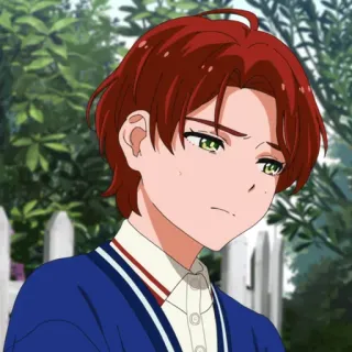 🥚 アニメ, 漫画, キャラクター, 赤い髪 telegram sticker