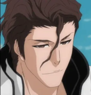 😃 Sosuke Aizen Bleach anime, villain, smug, aizen telegram sticker