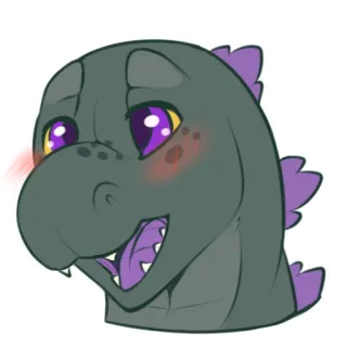 😳 Godzilla Godzilla, kaiju, monster, dinosaur, reptile whatsapp sticker