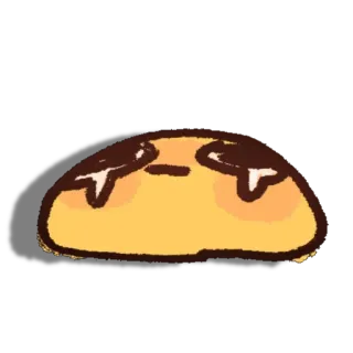 😔 llorando, triste, blob, mono, emocional telegram sticker