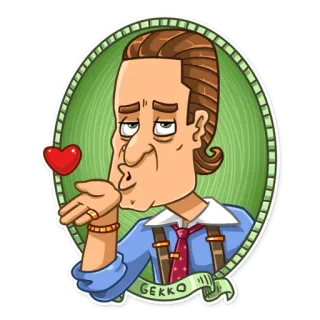 😘 GEKKO desenho animado, personagem, lagartixa, saudação, amigável, beijo telegram sticker