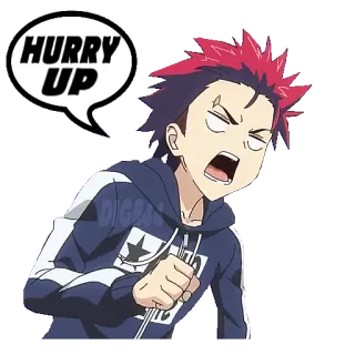 🏃‍♀️ HURRY UP fretta, anime, cartone animato, espressione telegram sticker