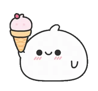 🍦 gelato, kawaii, carino, dolce, dolci telegram sticker