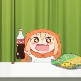 ✨ COLA Anime, Cola, Bebida, Snack, Umaru, Himouto! Umaru-chan telegram sticker