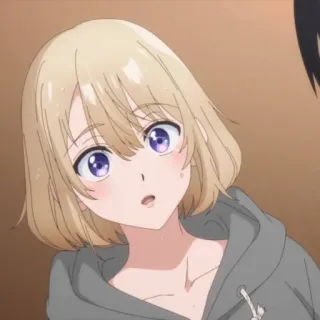 💛 Anime, Fille, Dessin animé, Personnage, Cheveux blonds telegram sticker
