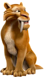 😏 Diego Ice Age мультфильм, тигр, саблезубый тигр, животное, фильм, ледниковый период, диего telegram sticker