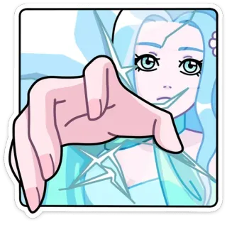 🤝 Anime, Garota, Desenho animado, Arte digital, Ilustração, Arte whatsapp sticker