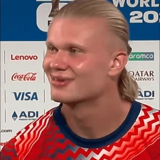 π Erling Haaland Professional Football WORLD whatsapp sticker