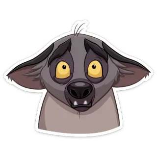 🥺 Shenzi The Lion King гиена, король лев, дисней, грустный telegram sticker