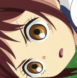 💭 anime, garota, desenho animado, olhos, rosto, close-up, retrato telegram sticker