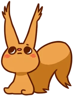 🙄 wiewiórka, zwierzę, słodki, kreskówka telegram sticker