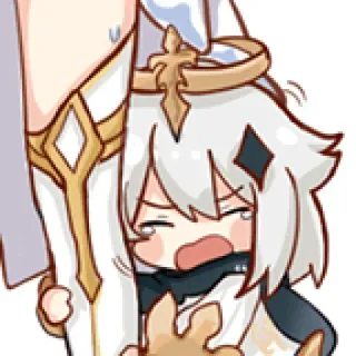 😢 Paimon Genshin Impact Anime, Paimon, Genshin Impact, Video game telegram sticker