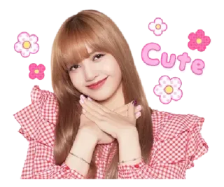 ☺️ Lisa Cute kpop, blackpink, süß, blume, lalisa manoban, lisa whatsapp sticker