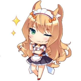 ✨ Chibi, Anime, Maid, Neko, Catgirl telegram sticker