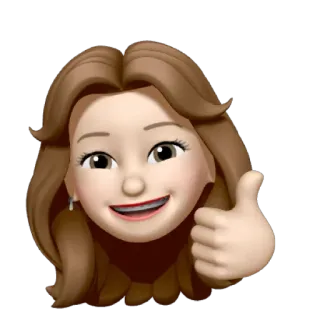 🐻 Pollice in su, Emoji, Donna, Approvazione, Positivo telegram sticker