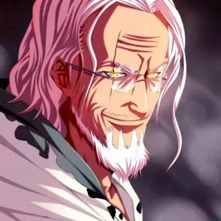 😏 Silvers Rayleigh One Piece anime, manga, pirate, Rayleigh, One Piece, dark king telegram sticker