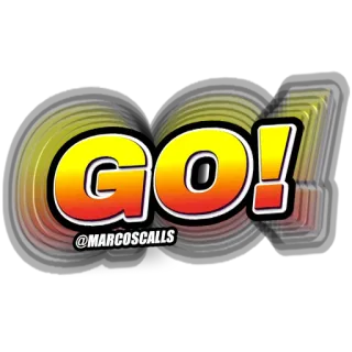 💪 GO!
@MARCOSCALLS go, text, sticker, encouragement telegram sticker