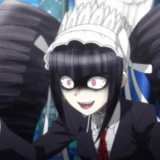 🃏 Celestia Ludenberg Danganronpa Anime, Mangá, Celestia Ludenberg, Danganronpa, Gótico, Empregada telegram sticker