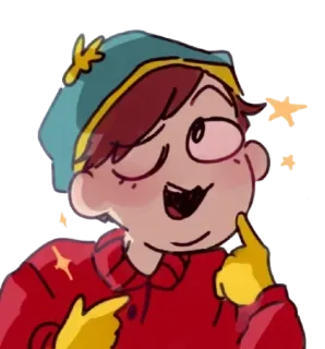 ☺ Eric Cartman South Park Eric Cartman, South Park, cartone animato, divertente, personaggio telegram sticker