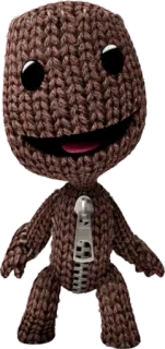 🙂 Sackboy LittleBigPlanet sackboy, littlebigplanet, game, character, knitted whatsapp sticker