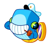 Captain Whale telegram stickers
