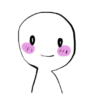 〰 dessin animé, abstrait, personnage, sourire telegram sticker