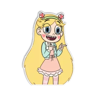 🙂 Star Butterfly Star vs. the Forces of Evil การ์ตูน, อนิเมชั่น, ตัวละคร, สตาร์ บัตเตอร์ฟลาย, รายการทีวี telegram sticker