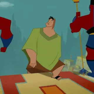 🍂 Kuzco The Emperor's New Groove dibujos animados, película, Disney, personaje, Kuzco, animado, emperador, divertido telegram sticker