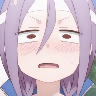😨 动漫, 女孩, 表情, 可爱, 生气, 沮丧 telegram sticker
