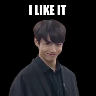 👍 I LIKE IT 밈, 좋아요, 표정, 인정, 반응, K팝 telegram sticker