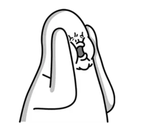 🌫 плач, грустный, мультфильм, персонаж, эмоция, страдание whatsapp sticker