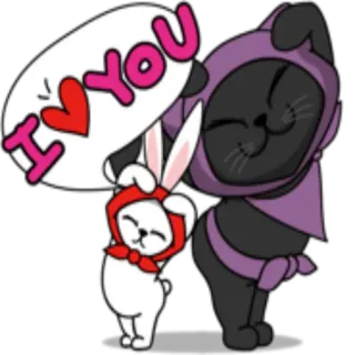 Ниндзя Нянкко @StikerDi telegram stickers