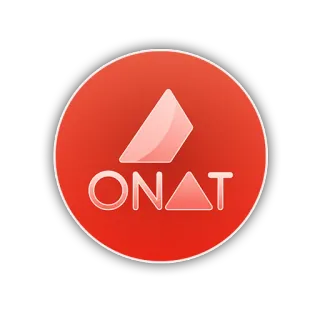 🪙 ONAT logo, marke, technik, symbol telegram sticker
