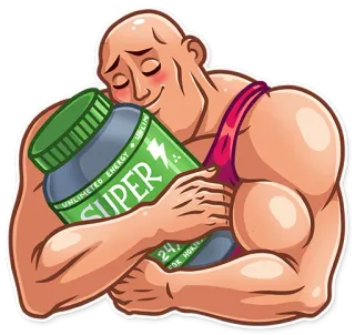 Bodybuilder telegram stickers